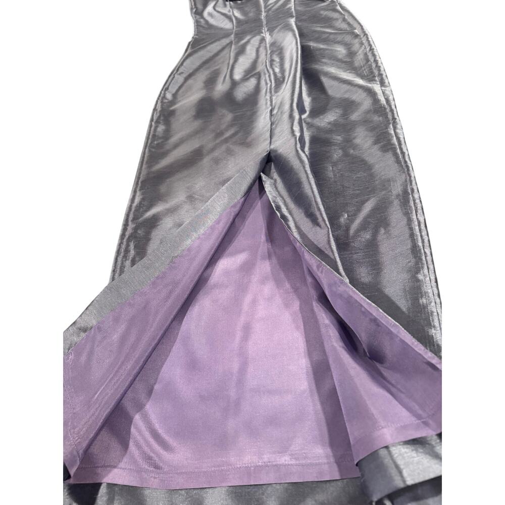 Alex Evenings Size 4 Periwinkle Shimmer Dress & Sheer Jacket Formal Set - Picture 11 of 16
